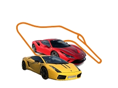 LEDENON STAGE DE PILOTAGE DUO VOLANT FERRARI F8 ET LAMBORGHINI GALLARDO PISTE CLUB<br>