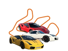 LEDENON STAGE DE PILOTAGE TRIO VOLANT FERRARI F8 ET LAMBORGHINI GALLARDO ET PORSCHE CAYMAN PISTE COMPETITION<br>