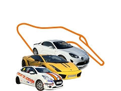 LEDENON STAGE DE PILOTAGE DUO VOLANT ALPINE A110 ET LAMBORGHINI GALLARDO ET BAPTEME 208 PISTE CLUB<br>