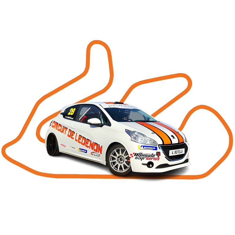 bapteme peugeot 208 racing cup piste competition 